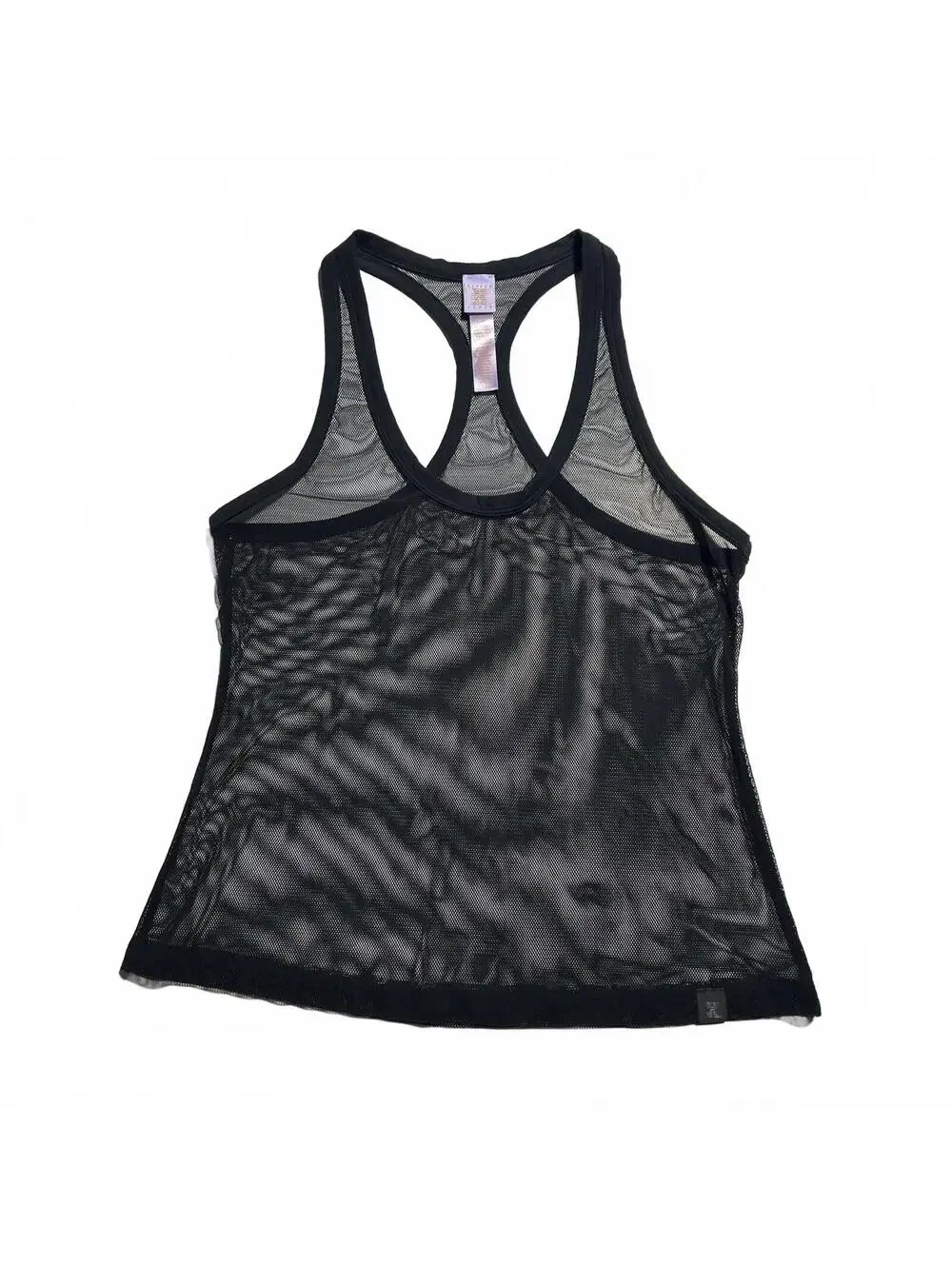 Savage X Fenty Nothin' But Net Tank Black X-Large Mesh Racerback Scoop Neck - Picture 1 of 7